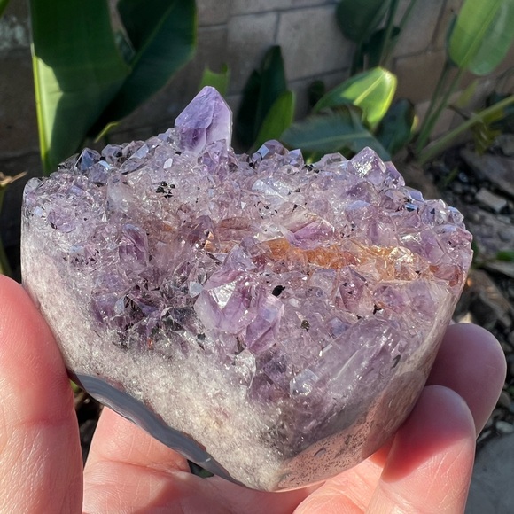 Ametrine Crystal Heart Amethyst Citrine & Black Hematite - Picture 6 of 11
